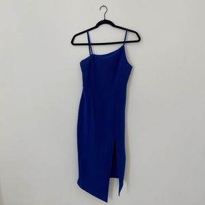 Asymmetrical Royal Blue Dress!